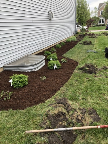 Clean lawn stripes after professional mowing service in Harvard IL