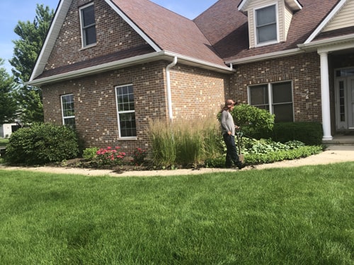 Front yard garden renovation by Plant Garden Landscaping in Harvard IL